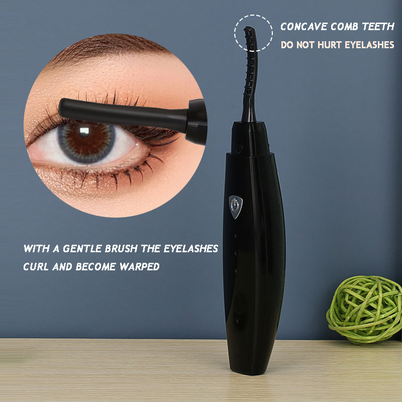 Electric Heated Eyelash Curler USB Rechargeable Eyelashes Curler