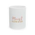 Monia's Glow & Go Ceramic Mug — Branded Coffee Cup (11oz, 15oz)