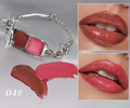 2-in-1 Bracelet Lip Gloss Set | Mirror-Shine High-Gloss Lip Balm Palette with Removable Charm Bracelet, Viral Cross-Border Beauty Gift